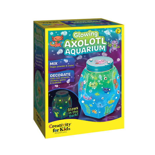 Glowing Axolotl Aquarium