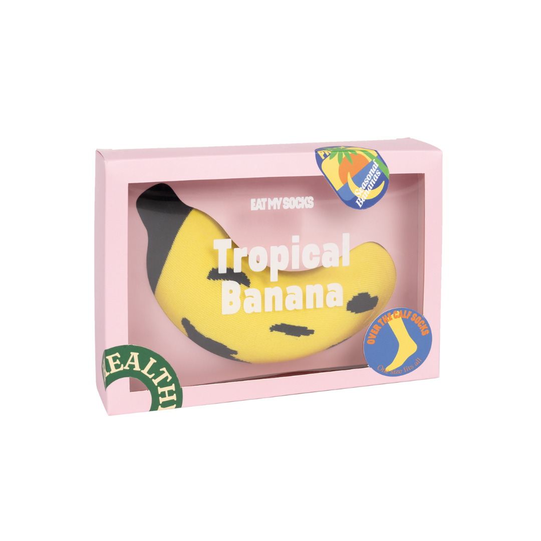 Tropical banana socks