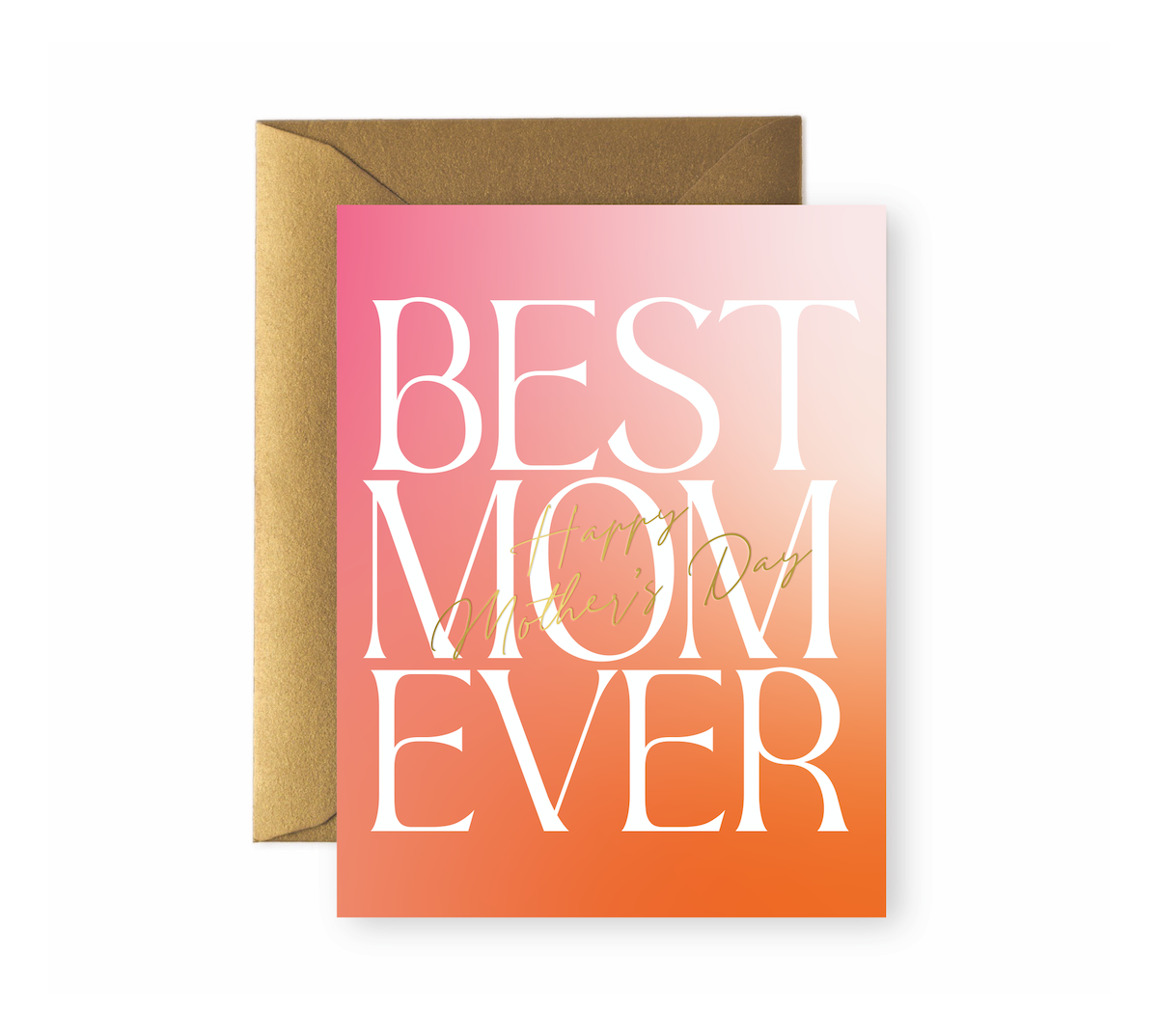 Best Mom Ever Gradient Greeting card