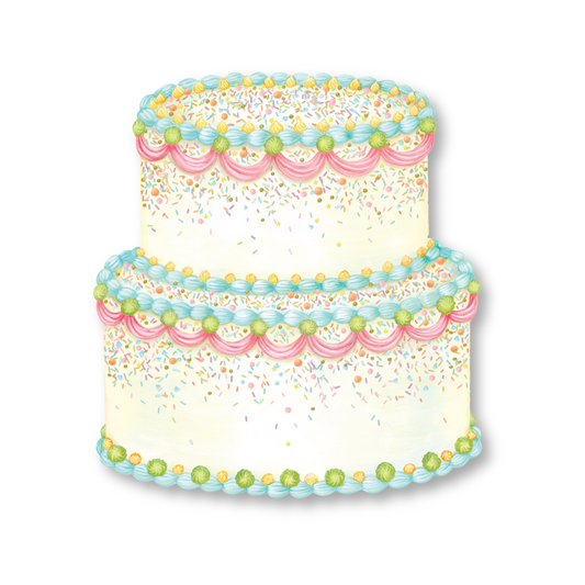 Die-cut Birthday Cake Placemat