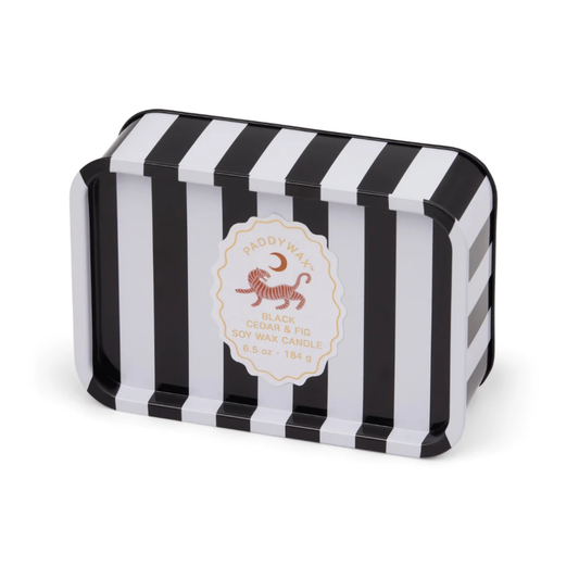 Black Cedar & Fig - 6.5 oz Tin Candle