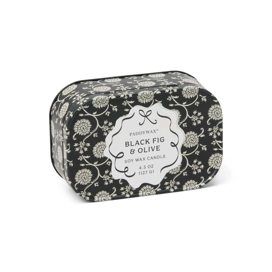 Black Fig & Olive -Tin Candle