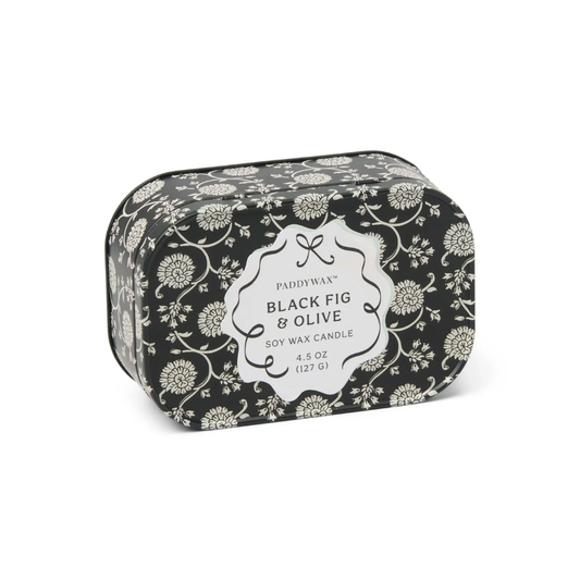 Black Fig & Olive -Tin Candle