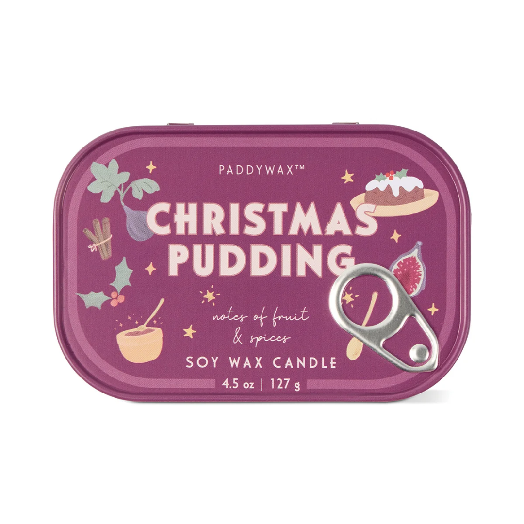 Bistro 4.5 oz Tin Candle - Christmas Pudding