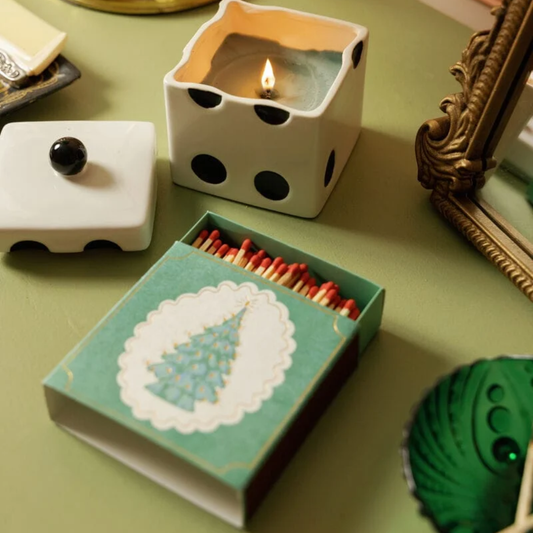 Square Christmas Tree Boxed Matches