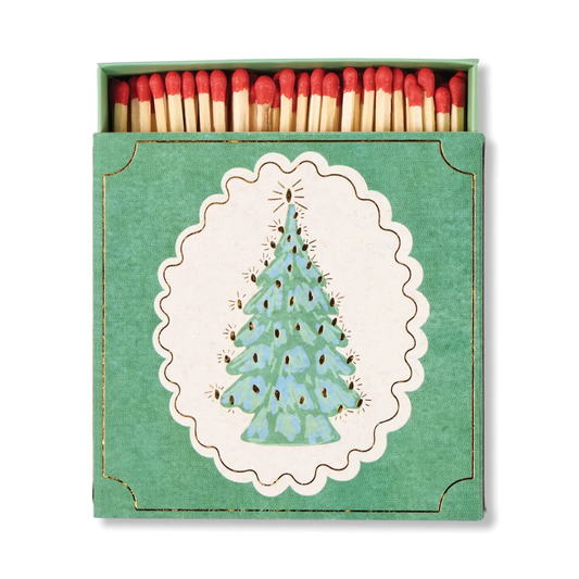 Square Christmas Tree Boxed Matches