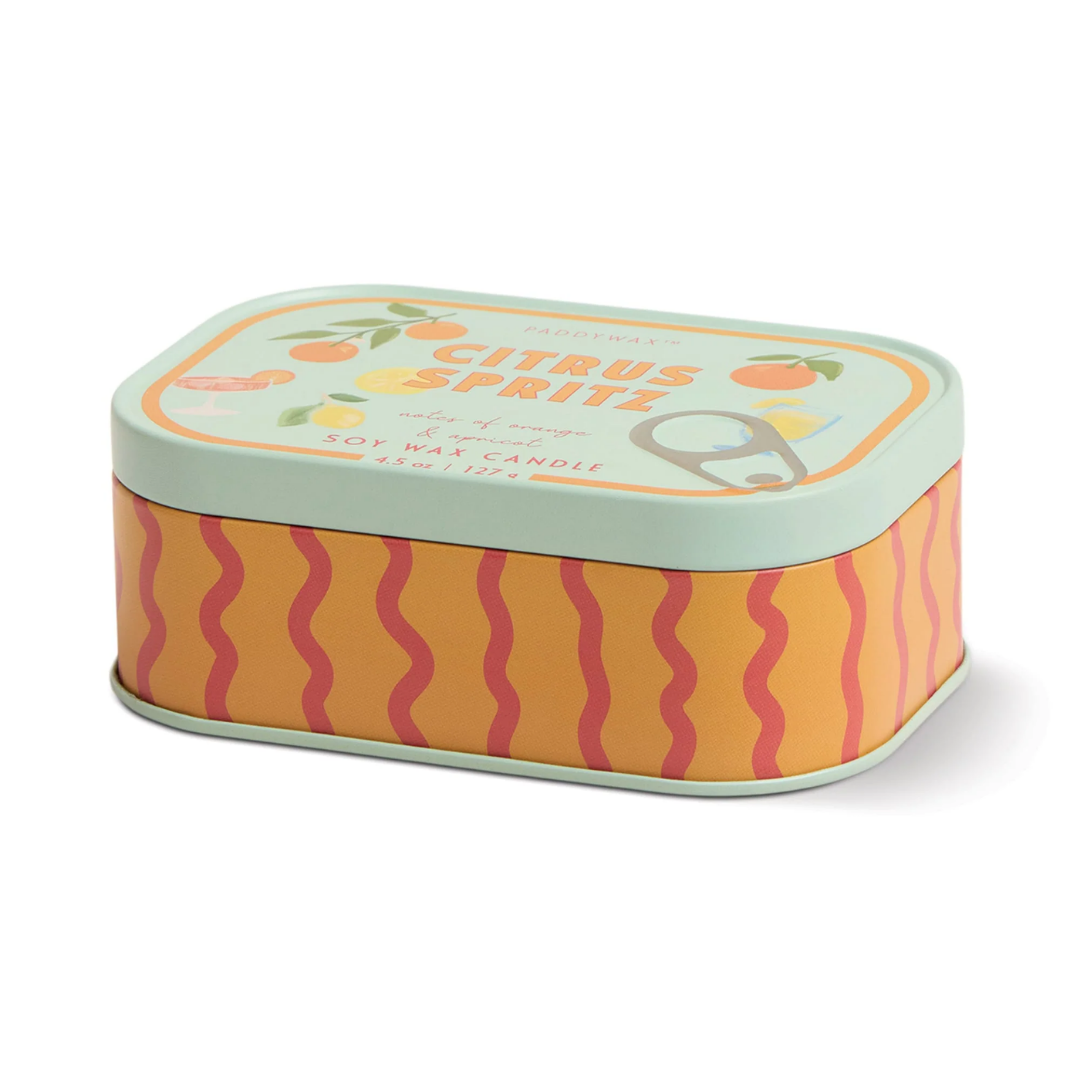 Bistro 4.5 oz Tin Candle - Citrus Spritz