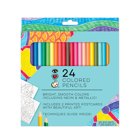 24 Colored pencils