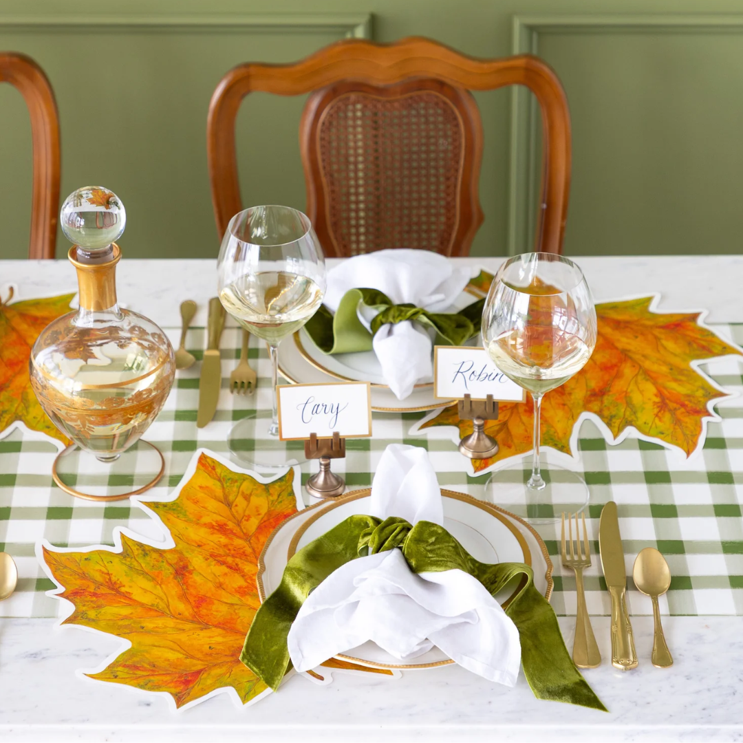 Die-cut Fall Leaf Placemat