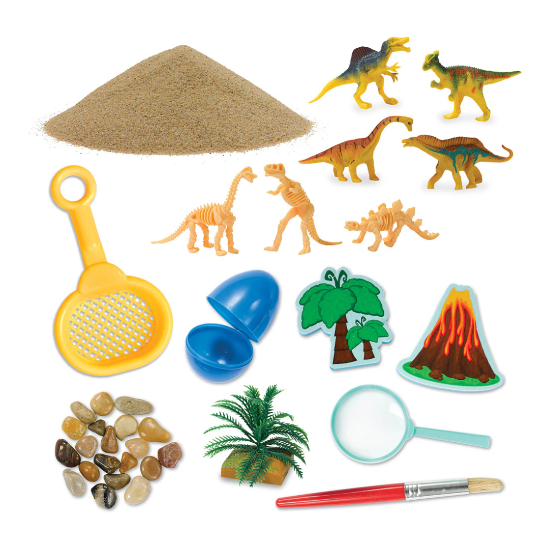 Sensory Bin Dino Dig
