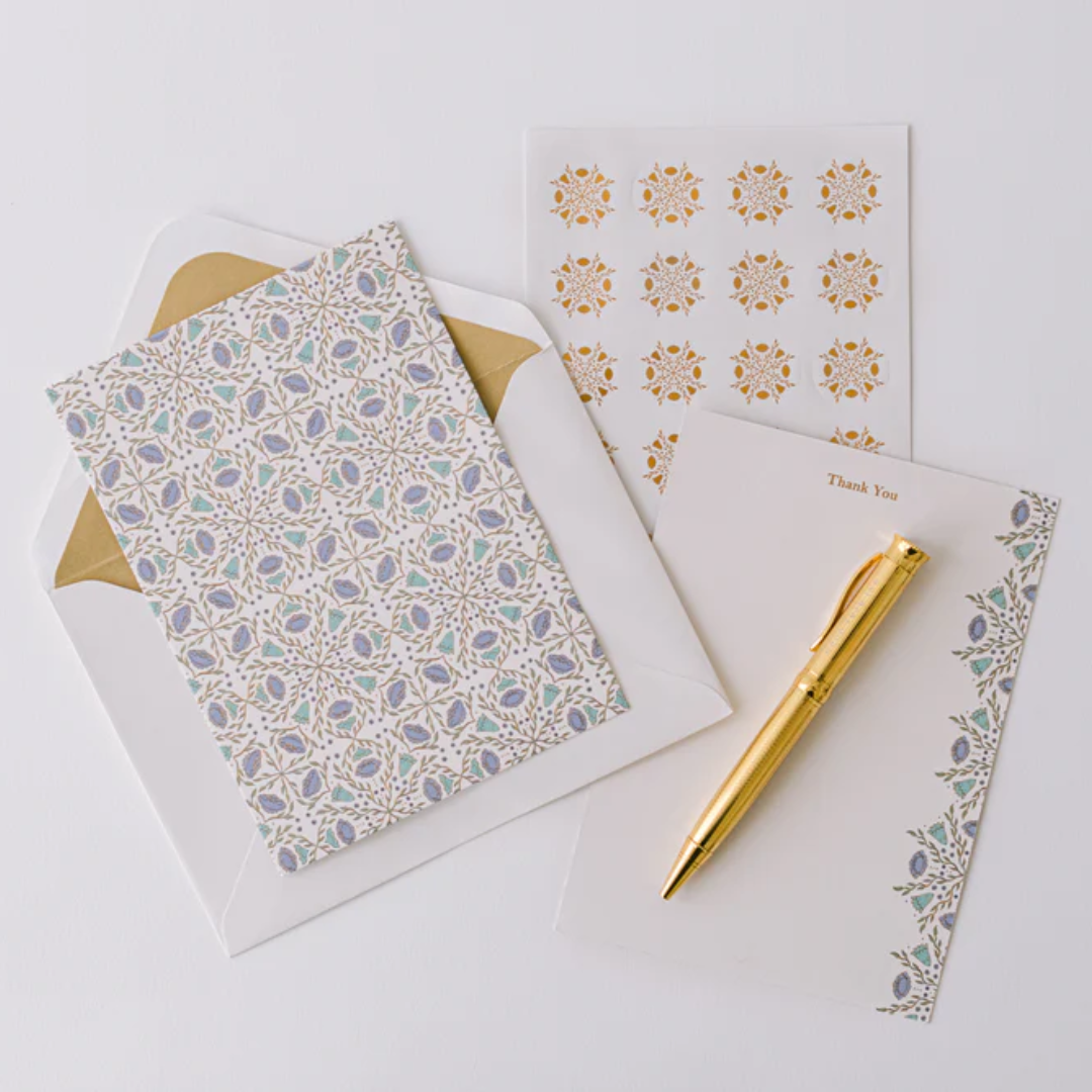 Folk Pattern Luxury Thank You Set