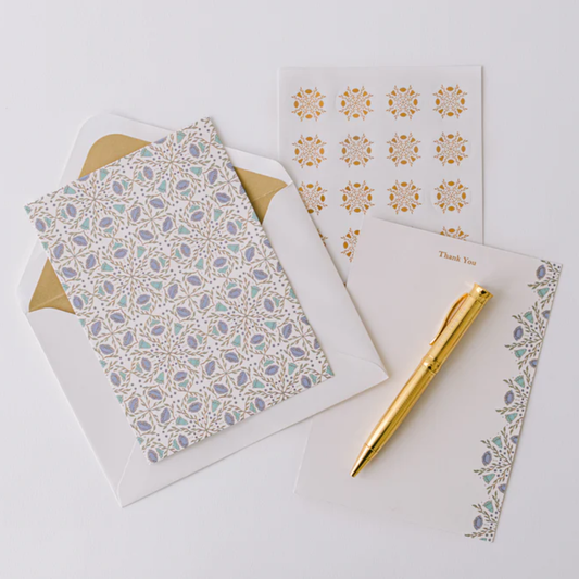 Folk Pattern Luxury Thank You Set