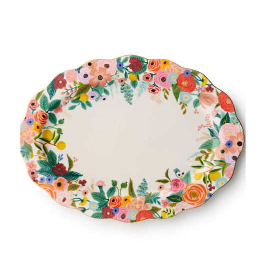 Garden Party Large Porcelain Serving Platter