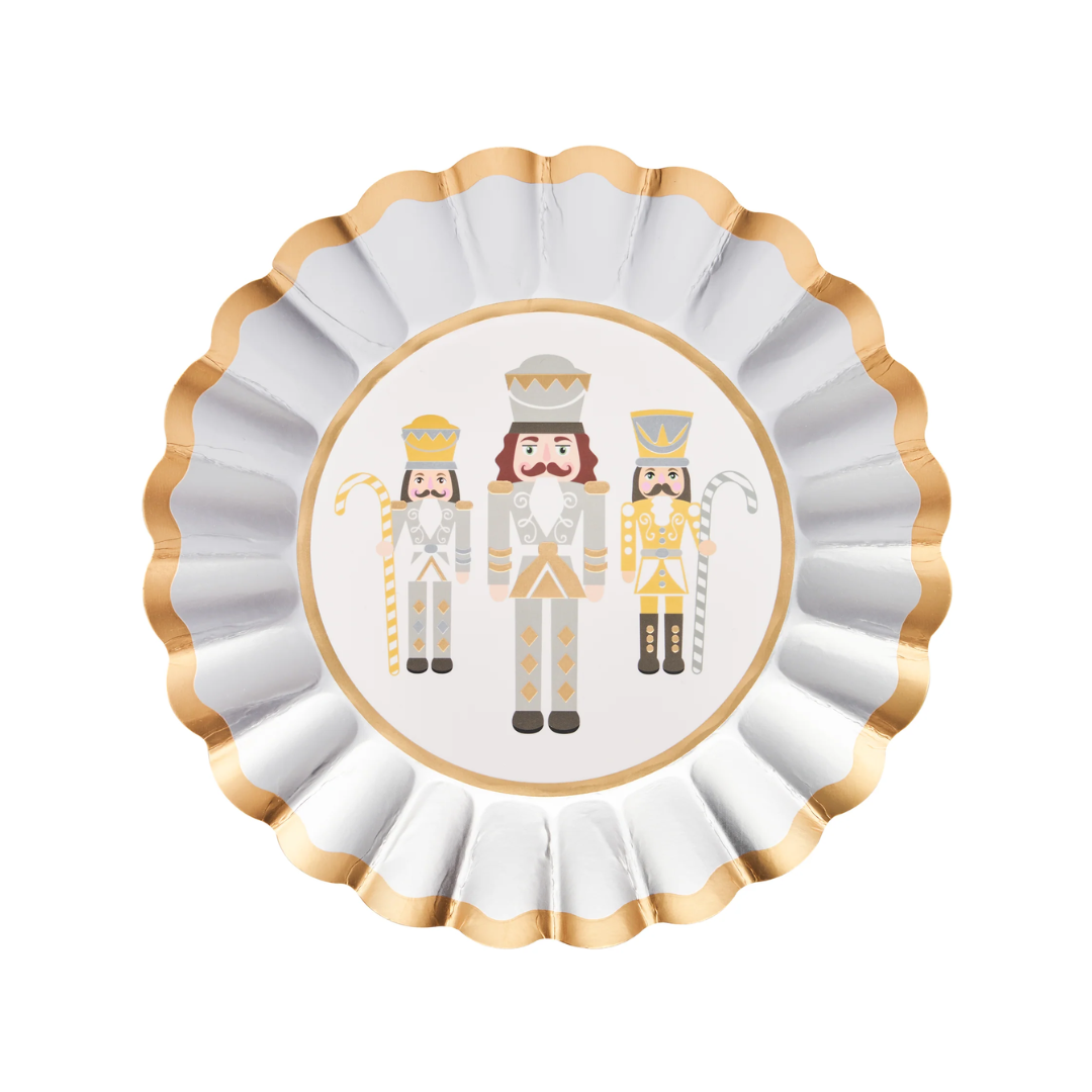 Salad Plate Gilded Nutcracker