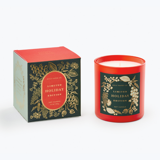 Holiday 9 oz Glass Candle