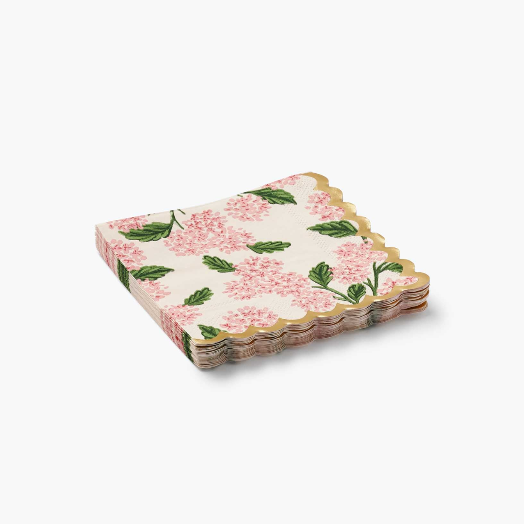 Hydrangea Pink Cocktail Napkins