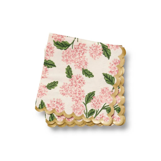 Hydrangea Pink Cocktail Napkins