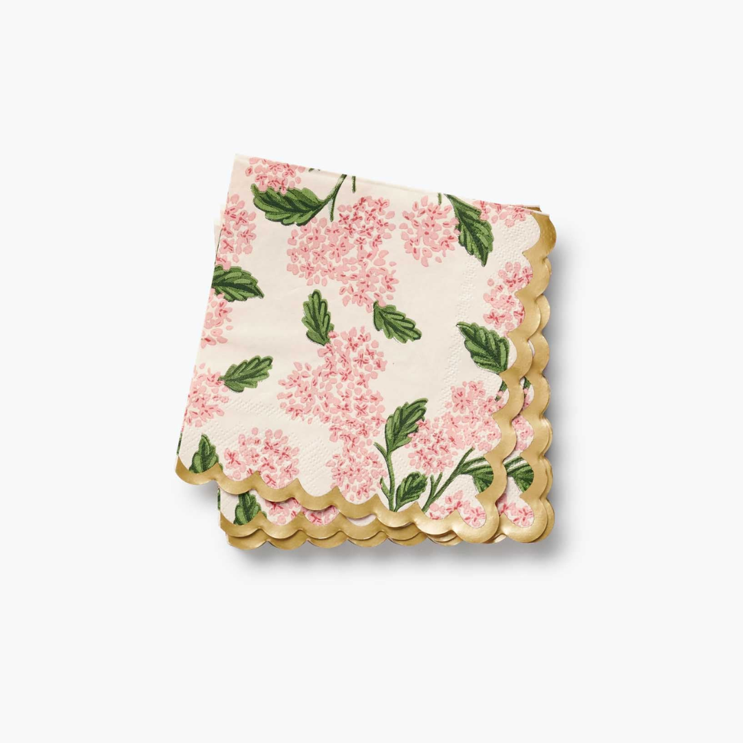 Hydrangea Pink Cocktail Napkins