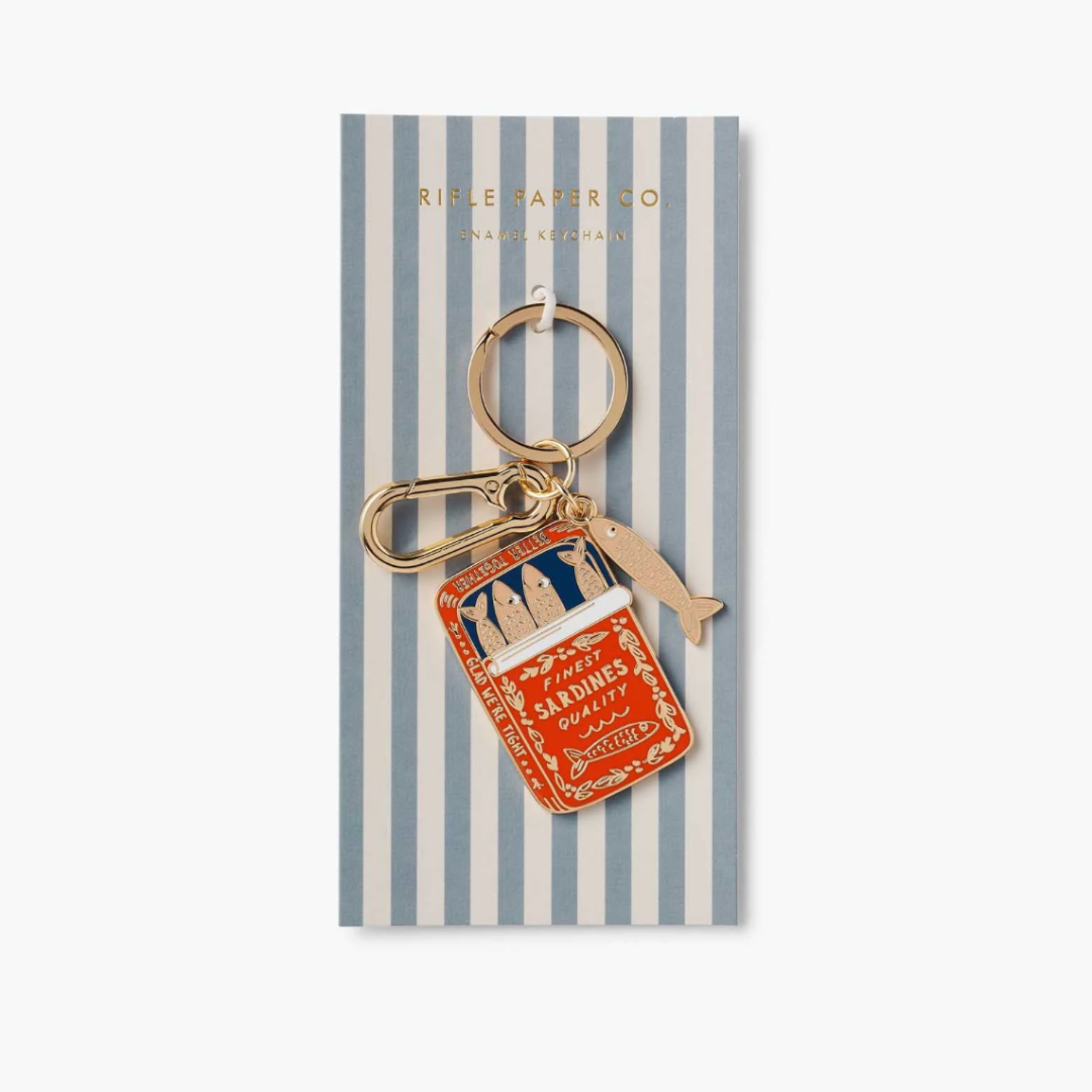 Sardines Enamel Keychain
