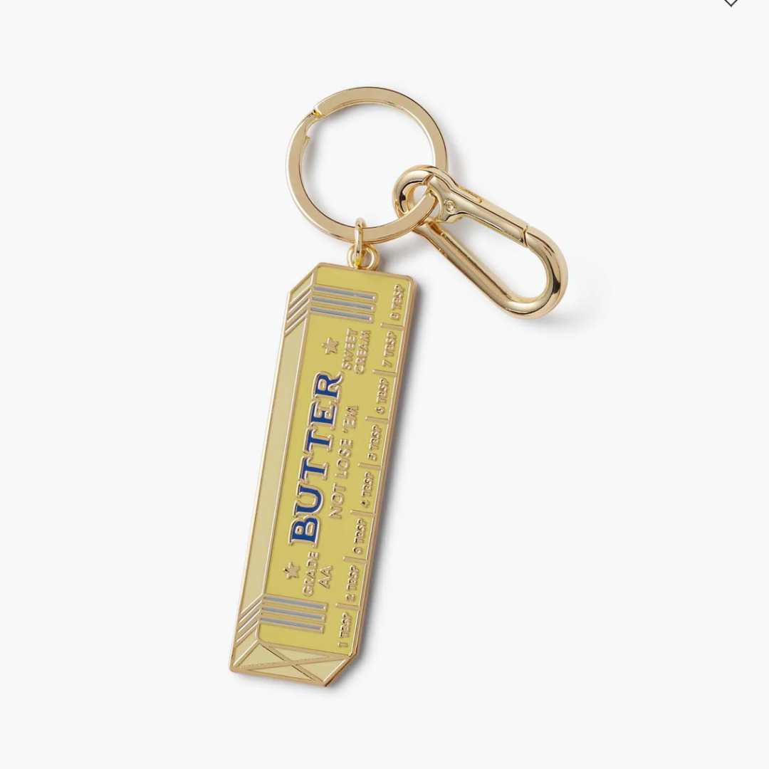 Butter Not Lose 'Em Enamel Keychain