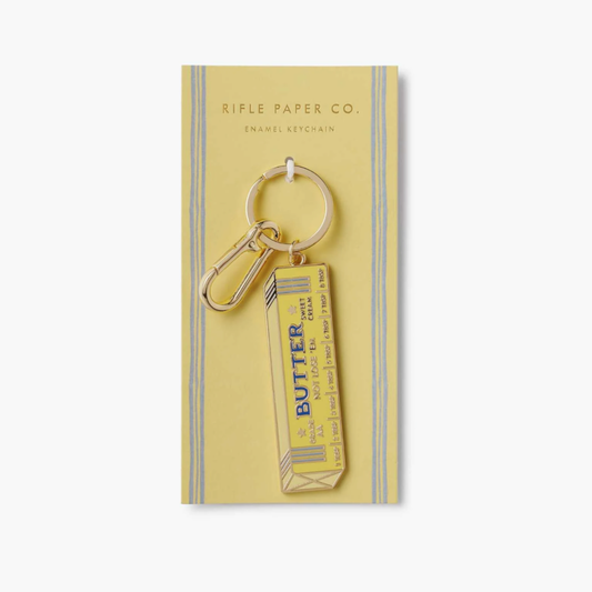 Butter Not Lose 'Em Enamel Keychain