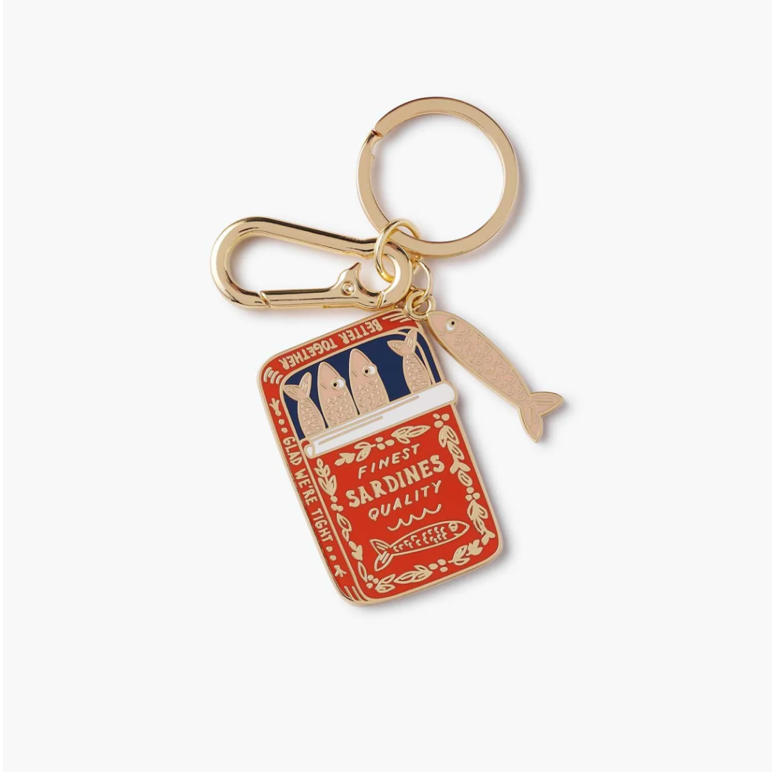 Sardines Enamel Keychain