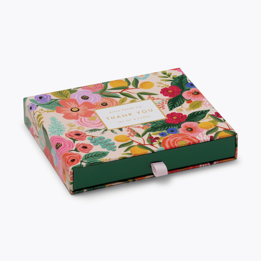 Garden Party Thank You Keepsake Card Box