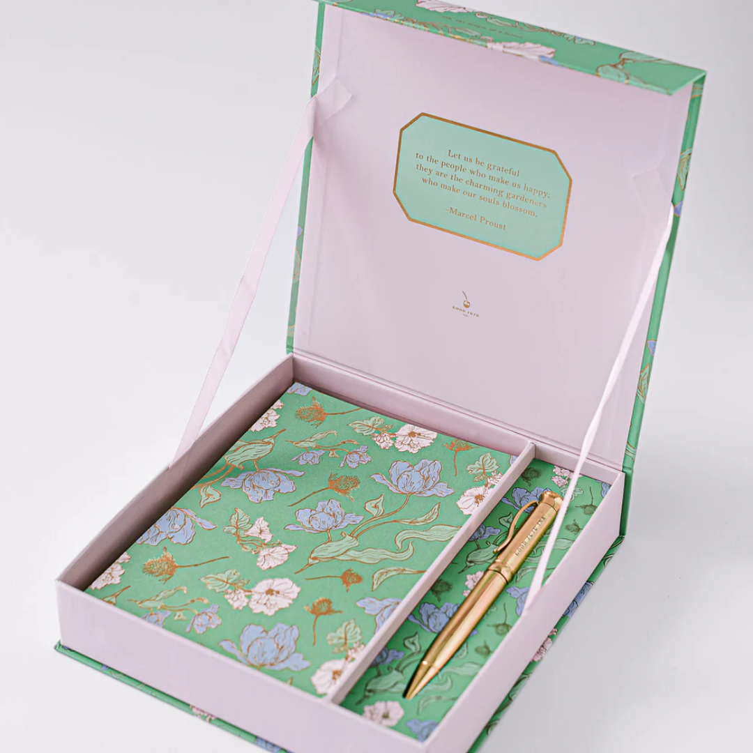 Les Fleurs Parisiennes Luxury Stationery Set (Green)