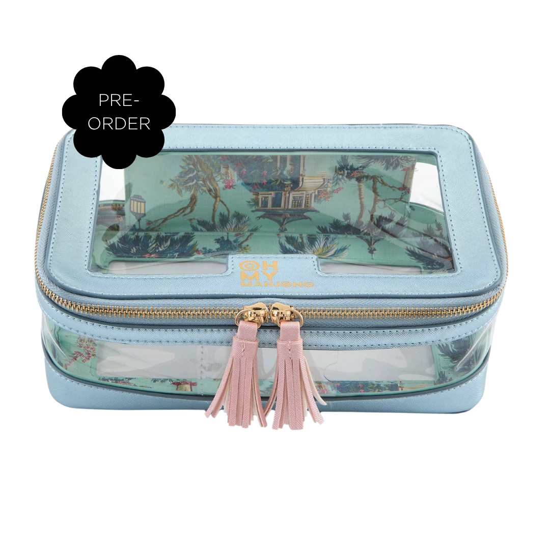 PRE-ORDER Metallic Light Blue Tile Storage Bag