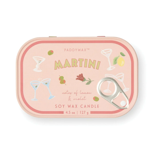 Bistro 4.5 oz Tin Candle - Martini