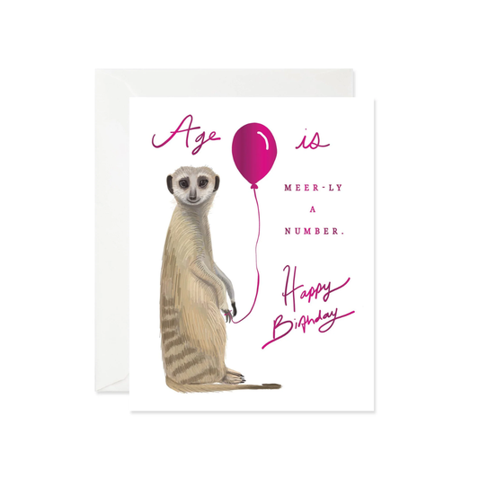 Meer-ly A Number Birthday Card