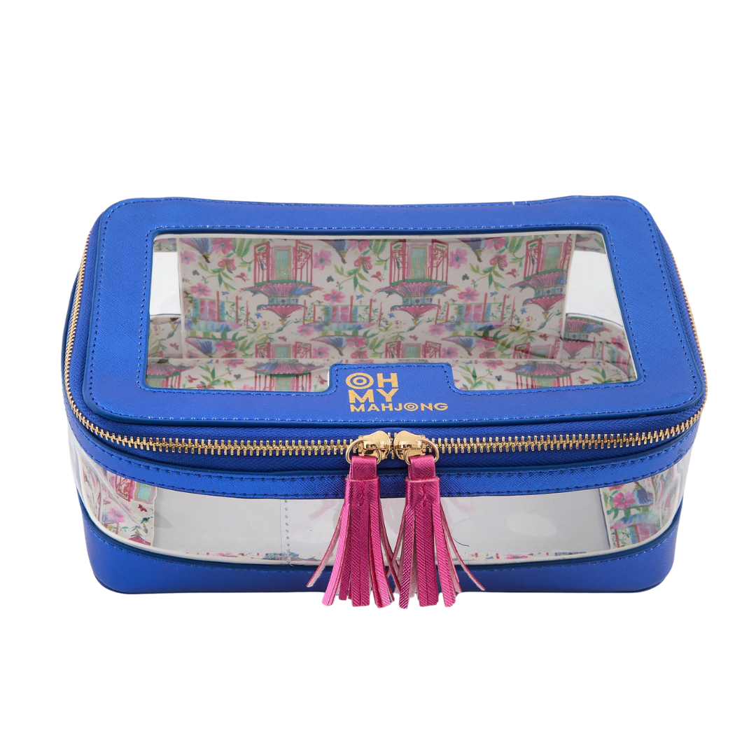 PRE-ORDER Metallic Blue Tile Storage Bag