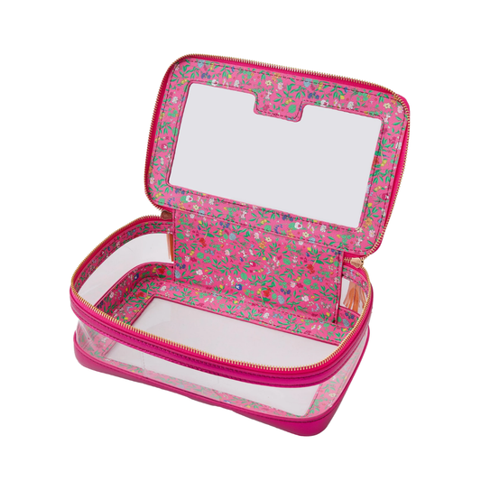 Metallic Pink Tile Storage Bag