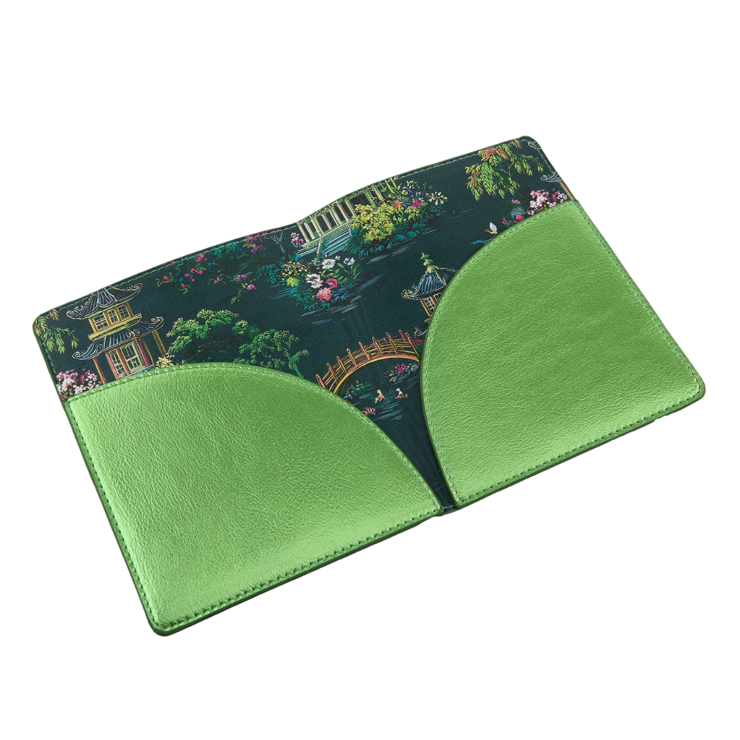 Metallic Green Mahjong Card Folio