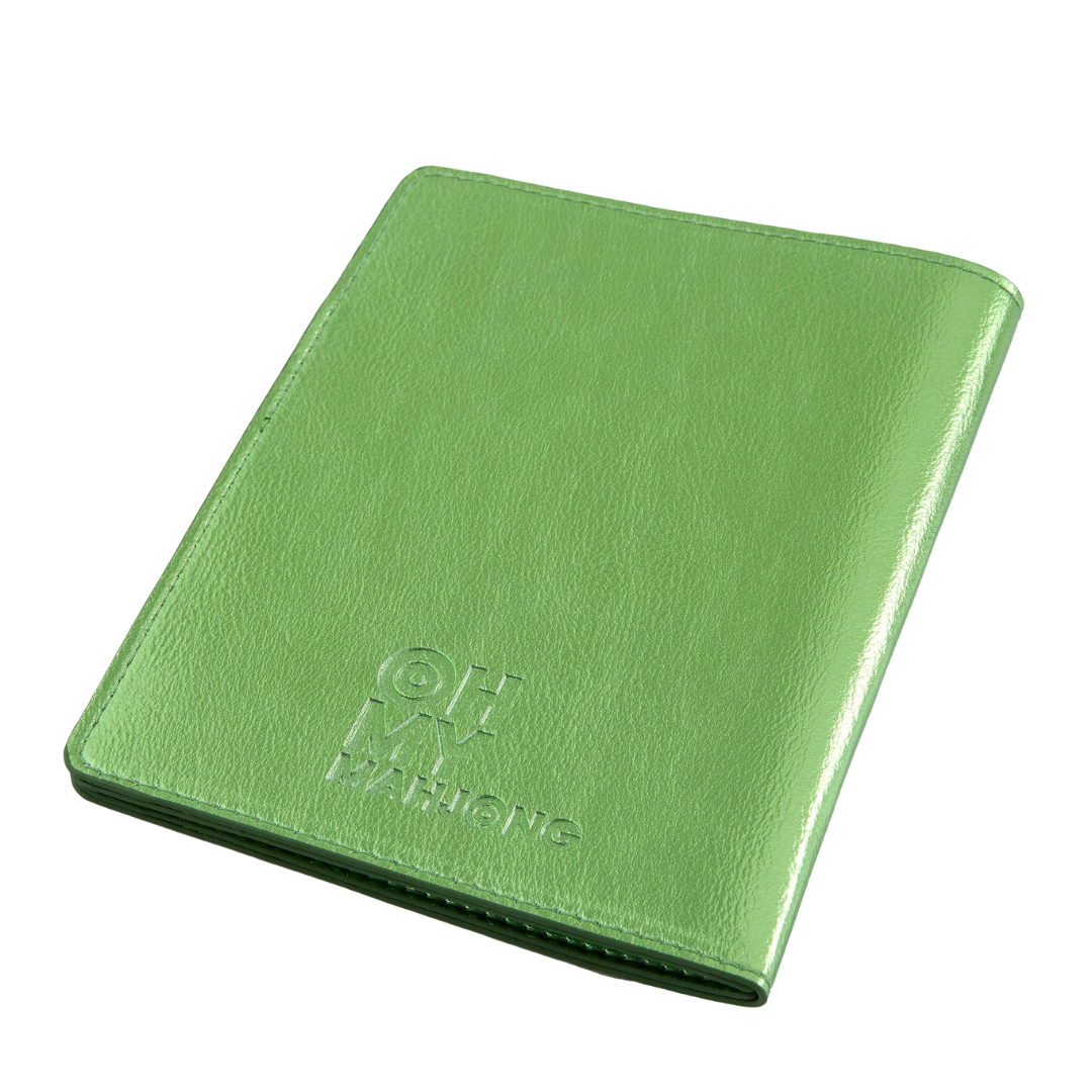 Metallic Green Mahjong Card Folio