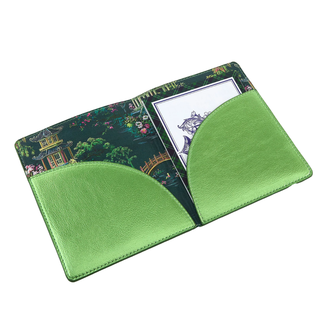Metallic Green Mahjong Card Folio