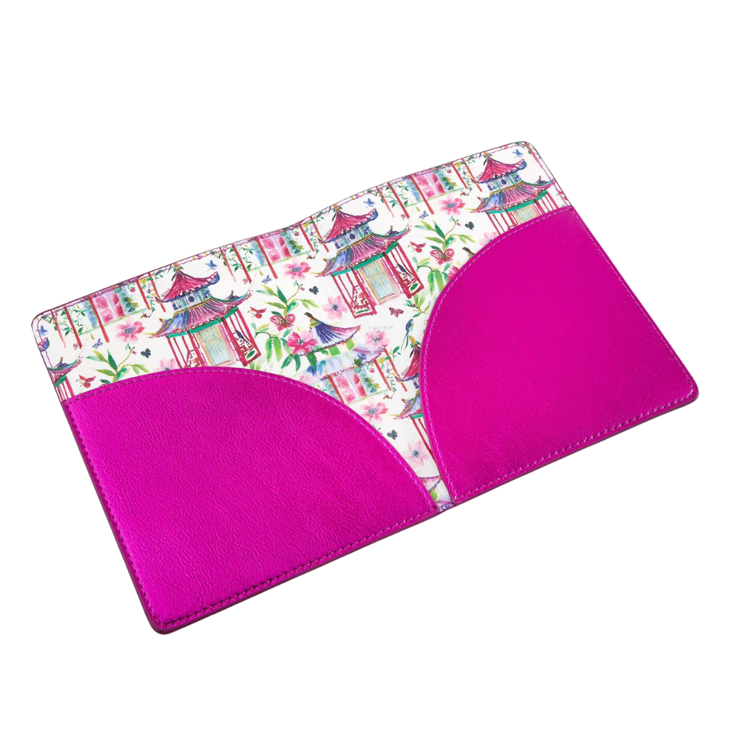 Metallic Hot Pink Mahjong Card Folio