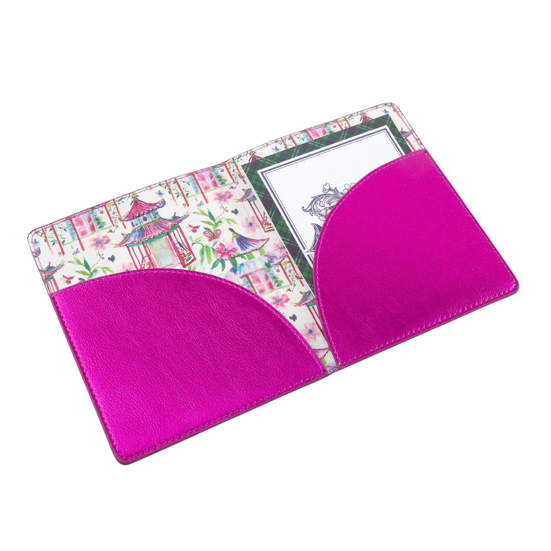 Metallic Hot Pink Mahjong Card Folio