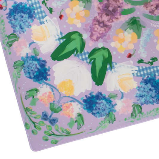 Lavander Garden Mahjong Mat - Miss Mahjong