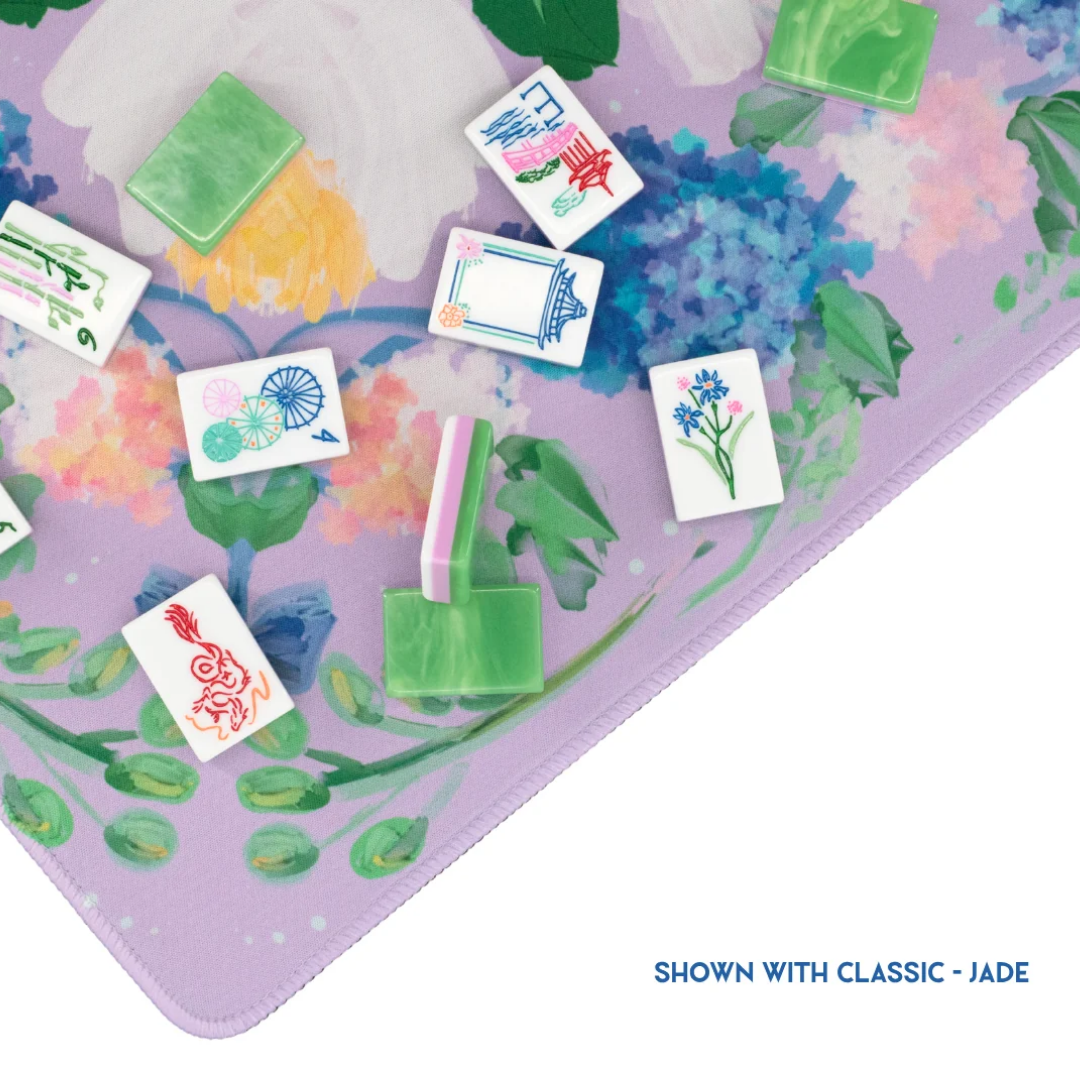 Lavander Garden Mahjong Mat - Miss Mahjong