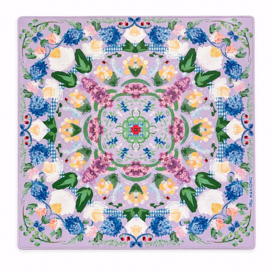 Lavander Garden Mahjong Mat - Miss Mahjong