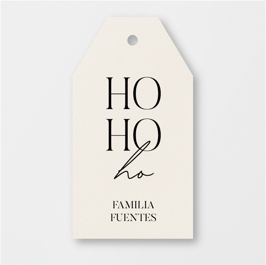 Ho Christmas Tag