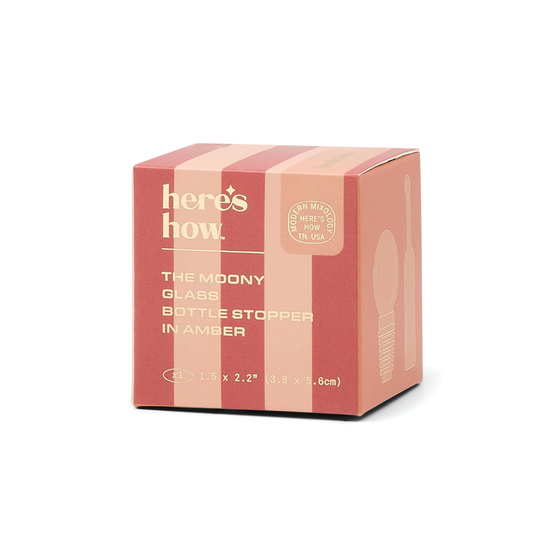 The Moony Bottle Stopper - Amber