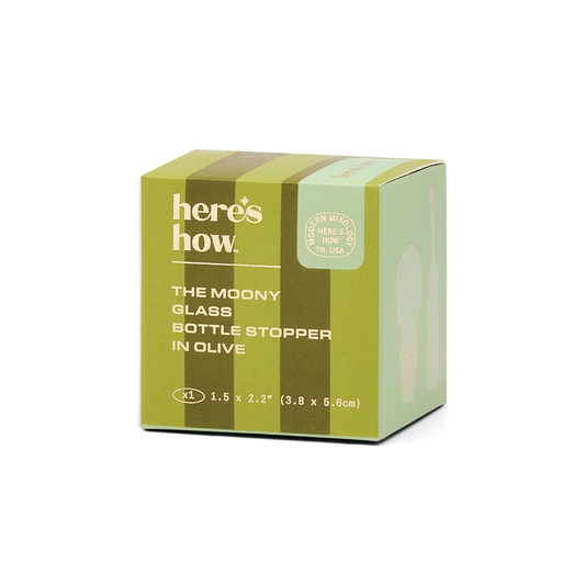 The Moony Bottle Stopper - Olive