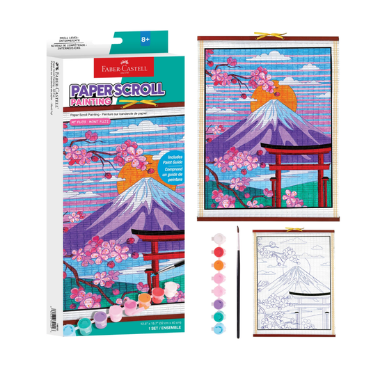 Paper Scroll Coloring - Mt Fuji