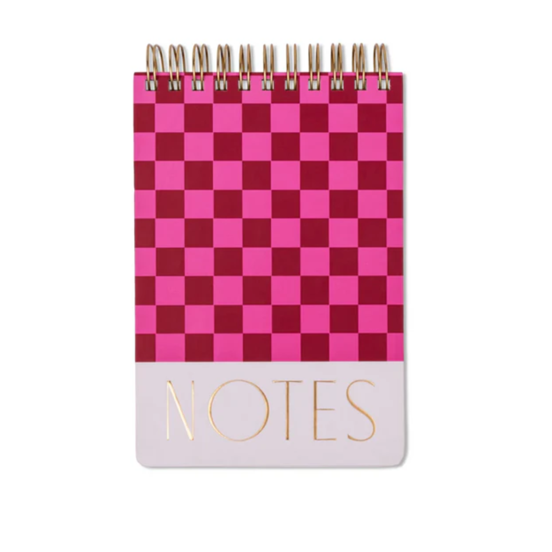 Burgundy + Pink Large Chunky Notepad