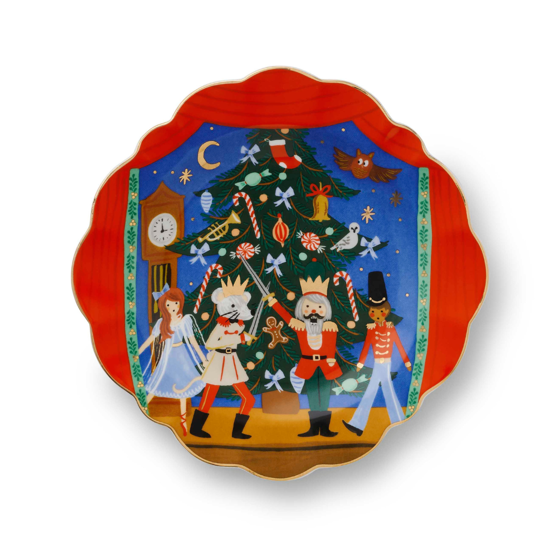 Nutcracker Porcelain Desert Plate Set