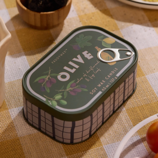 Bistro 4.5 oz Tin Candle - Olive