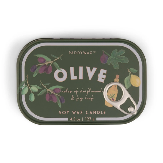 Bistro 4.5 oz Tin Candle - Olive