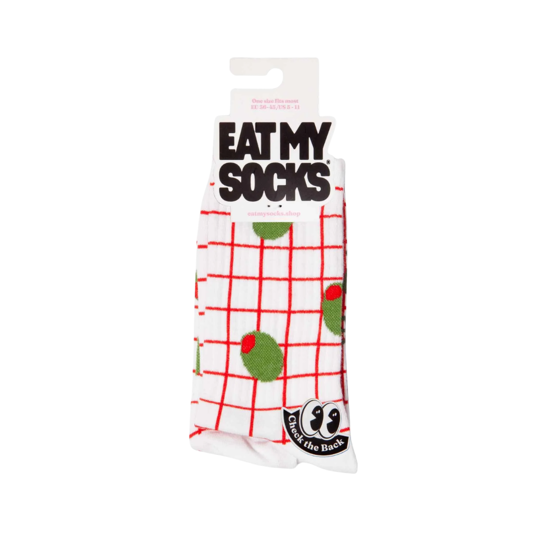Olive Flat Socks